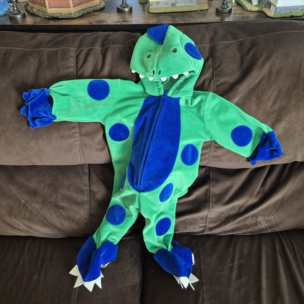 Miniwear Green and Blue Dinosaur Costume